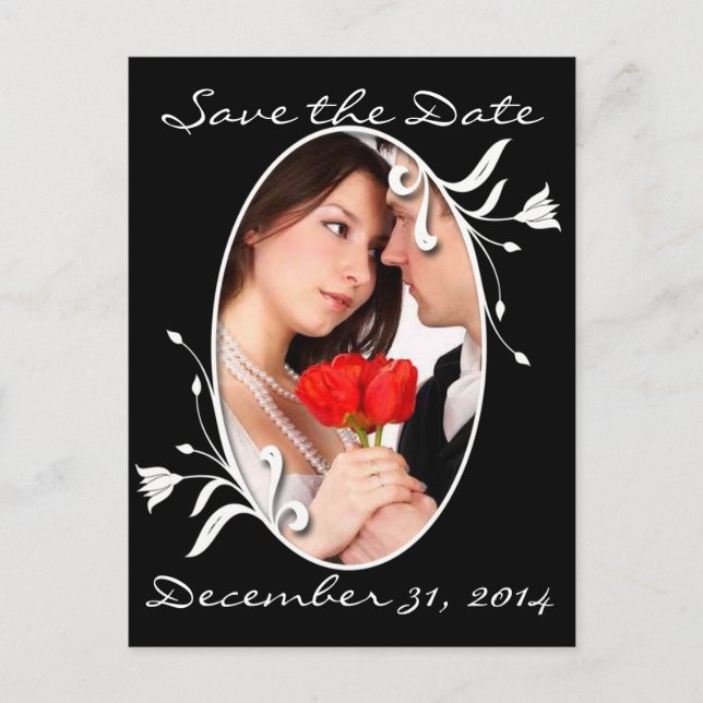 Save The Date with Your Photos Announcement Postcard (Front)