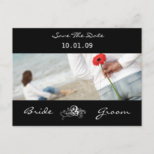 Save The Date with Your Photos Announcement Postcard