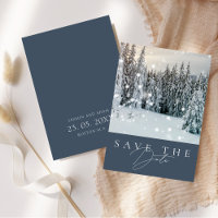 Wonderland Woodland Mariage de script de neige