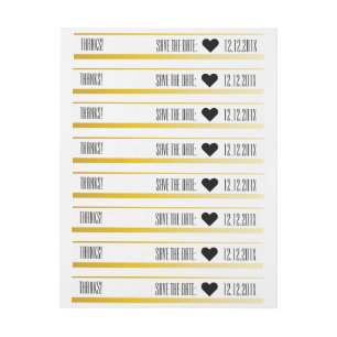 Save the date, ♥ wraparound address label
