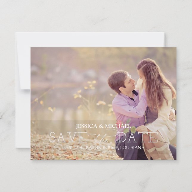 Save the Date | Yellow Stripes (Front)