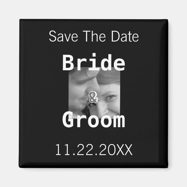 Save The Date Your Photo Magnet (Front)
