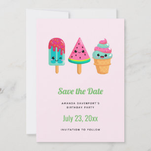 Save The Date Yummy Ice Cream Trio Vibe été