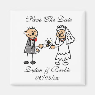 Save The Dates Picture Magnet Engagement Ring