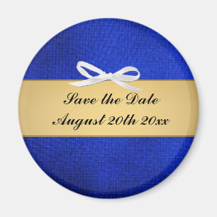 Save the day fabric linen magnet