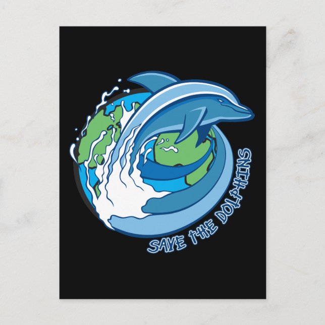 Save the Dolphins Postcard (Front)