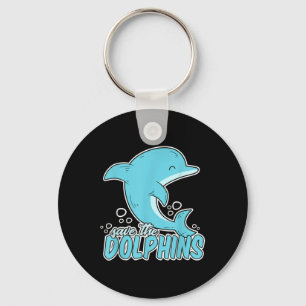 Save The Dolphins - Sea Animal Environmental Prote Keychain