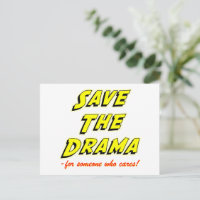 Save the Drama Breakup Card