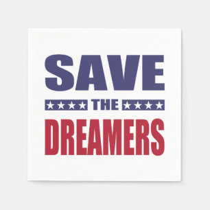 Save the dreamers napkin