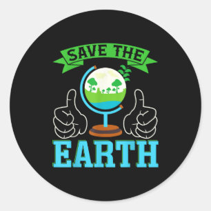 Save The Earth _1 Classic Round Sticker