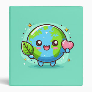 Save the Earth! Cute Earth binder