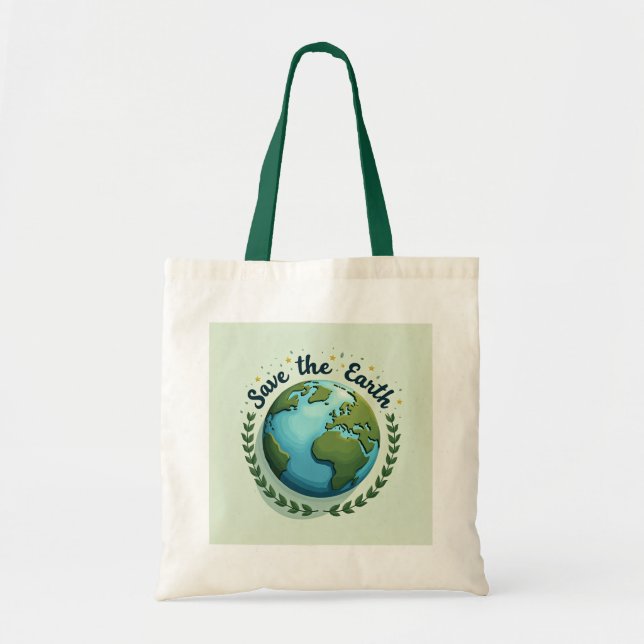 Save the Earth Earth-Design Eco Bag (Front)