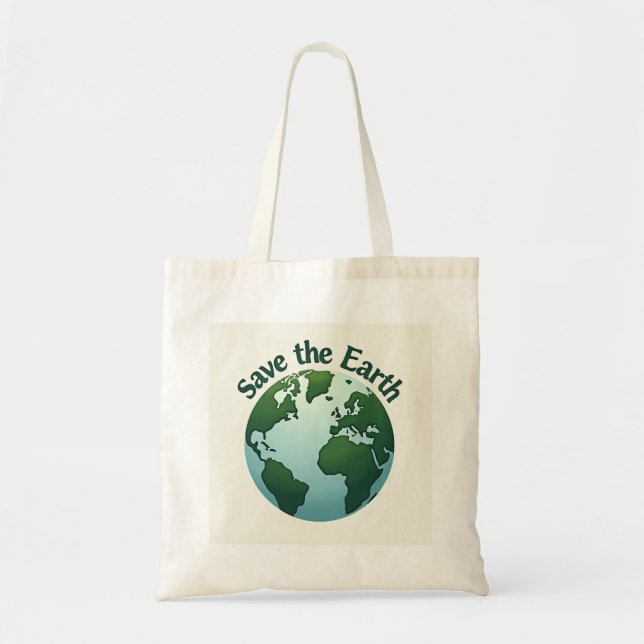 Save the Earth Earth-Design Eco Bag (Front)