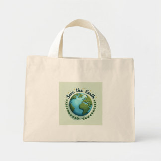 Save the Earth Earth-Design Tote Bag