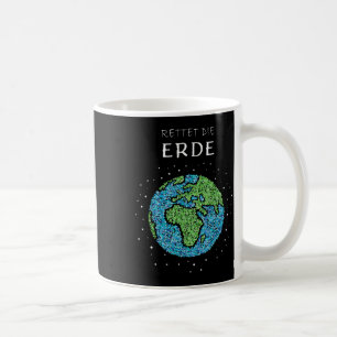 Save The Earth Globe Environmental Protection Clim Coffee Mug
