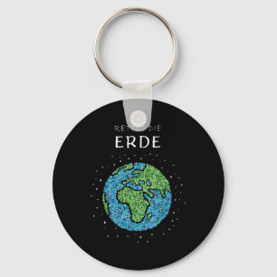 Save The Earth Globe Environmental Protection Clim Keychain