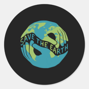 Save The Earth Save The Earth Our Planet Love Moth Classic Round Sticker