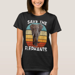 Save The Elephants  Elephant Conservation and Awar T-Shirt