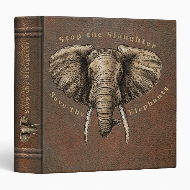 Save the Elephants Graphic Binder (Front/Spine)