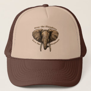Save the Elephants Graphic Trucker Hat