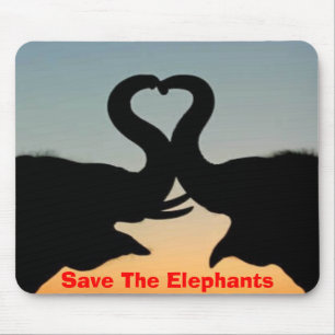 Save The Elephants Mouse Pad
