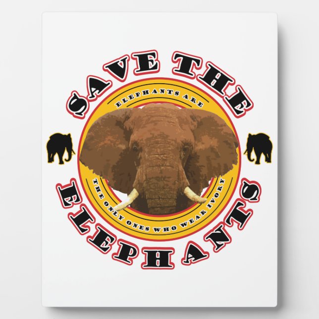Save the Elephants Plaque (Front)