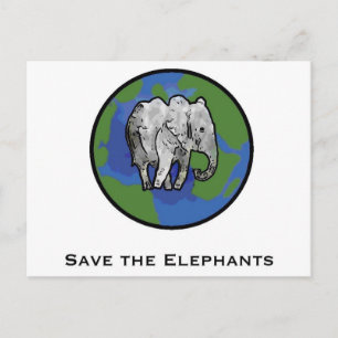 Save the Elephants Postcard