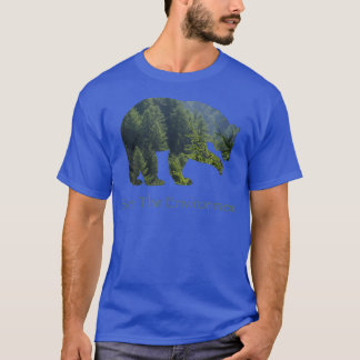 Save The Environment Bear Silhouette Environmental T-Shirt
