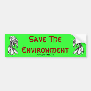Save the Environment Bumper Sticker