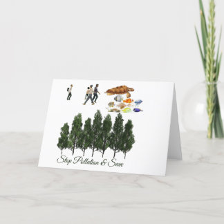 Save the environment message Card