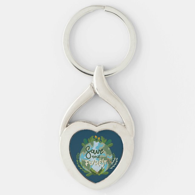 Save the Forest Keychain (Front)
