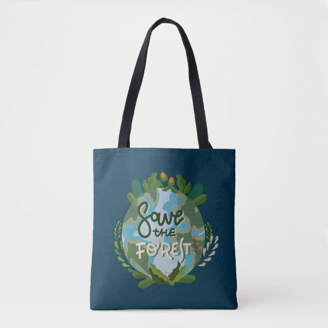 Save the Forest Tote Bag (Front)