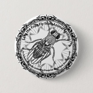 Save the fruit fly! 2 inch round button