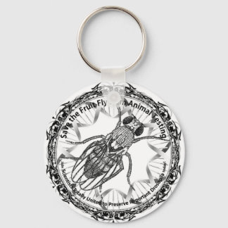 Save the fruit fly keychain