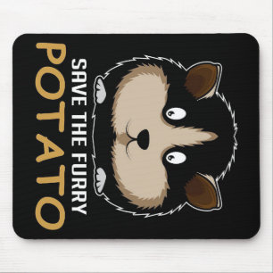 Save The Furry Potato Gifts For Guinea Pig Lover Mouse Pad