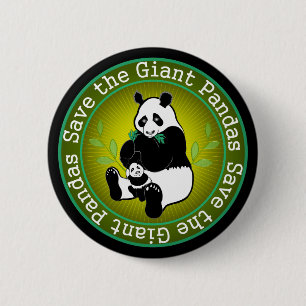 Save the Giant Pandas 2 Inch Round Button