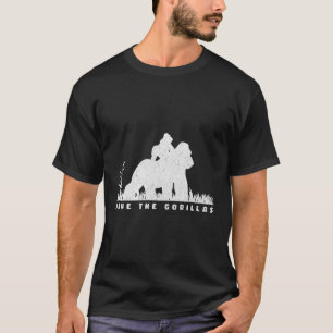 Save The Gorillas Mama Baby Gorilla T-Shirt