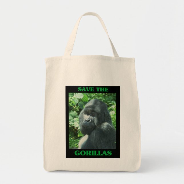 Save the Gorillas Tote Bag (Front)