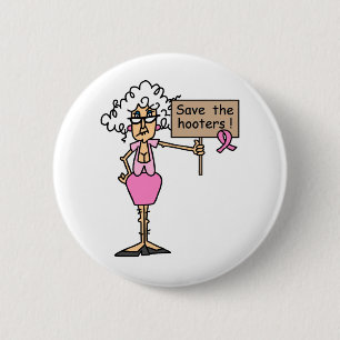 Save the Hooters! 2 Inch Round Button