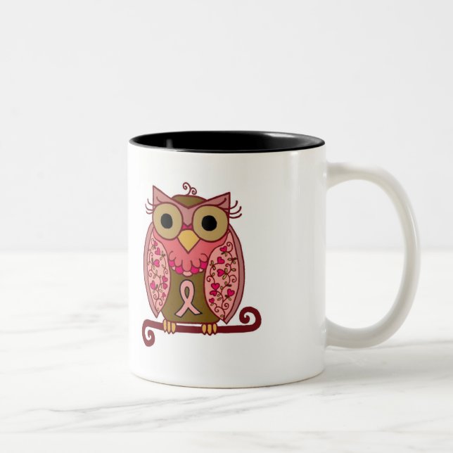 Save The Hooters Owl Two-Tone Coffee Mug (Right)