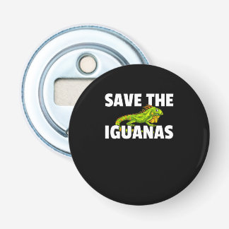Save The Iguanas Reptile Gift Lizard Hunter Gift Bottle Opener