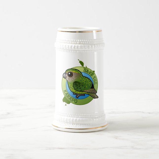 Save the Kakapo Beer Stein (Center)
