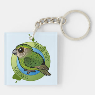 Save the Kakapo Keychain