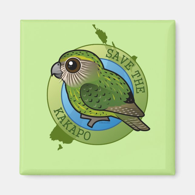 Save the Kakapo Magnet (Front)