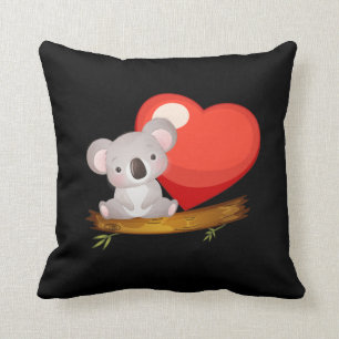 Save The Koala Bear Zookeeper Koala Lover Throw Pillow