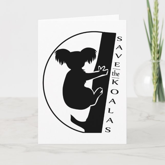 Save the Koalas Card (Front)