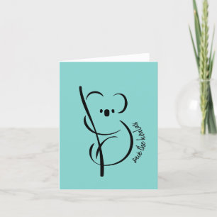 Save The Koalas Greeting Card
