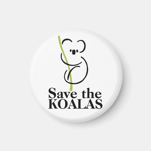Save the Koalas Magnet (Front)