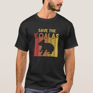 Save the Koalas Retro Koala Koala Bear Australia R T-Shirt