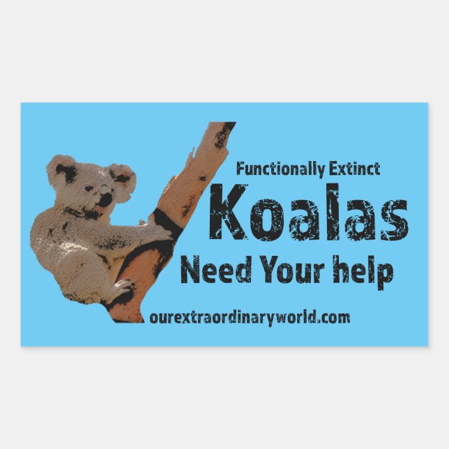 Save the Koalas Sticker (Front)